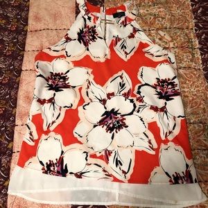 High neck sleeveless blouse